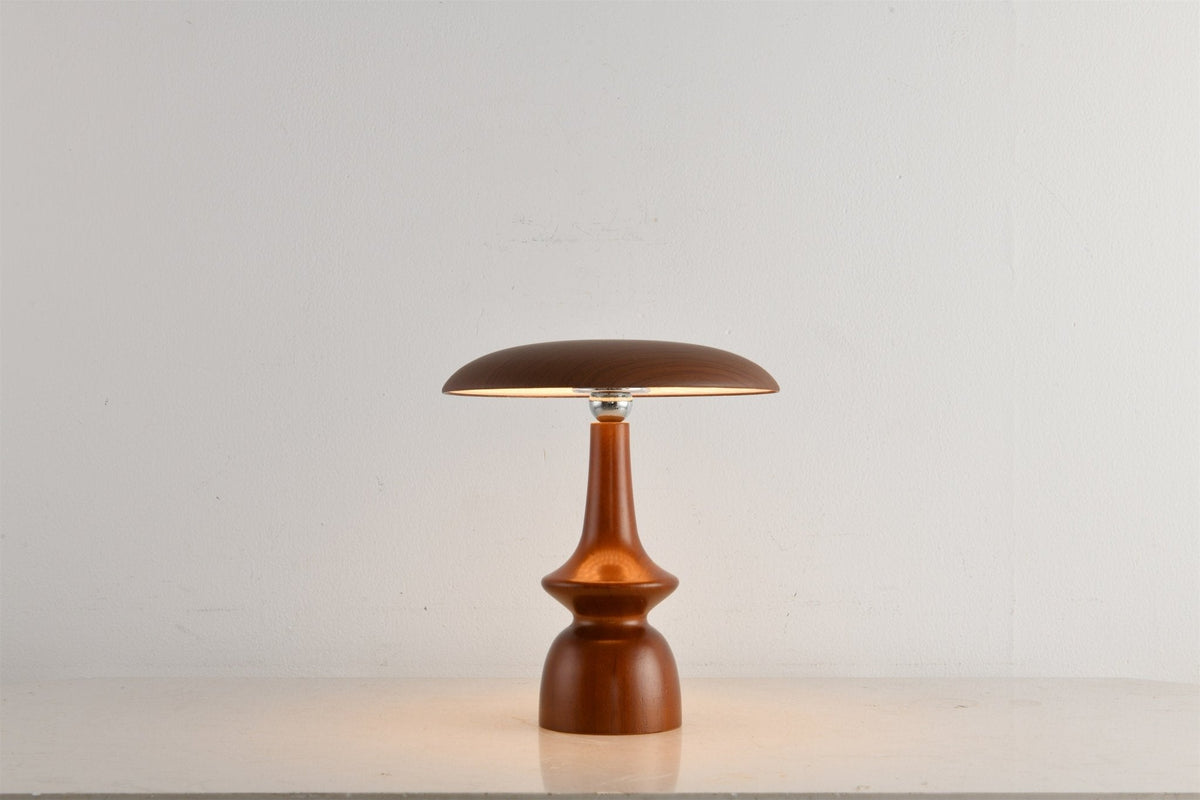 Orbis Vintage Wood Table Lamp