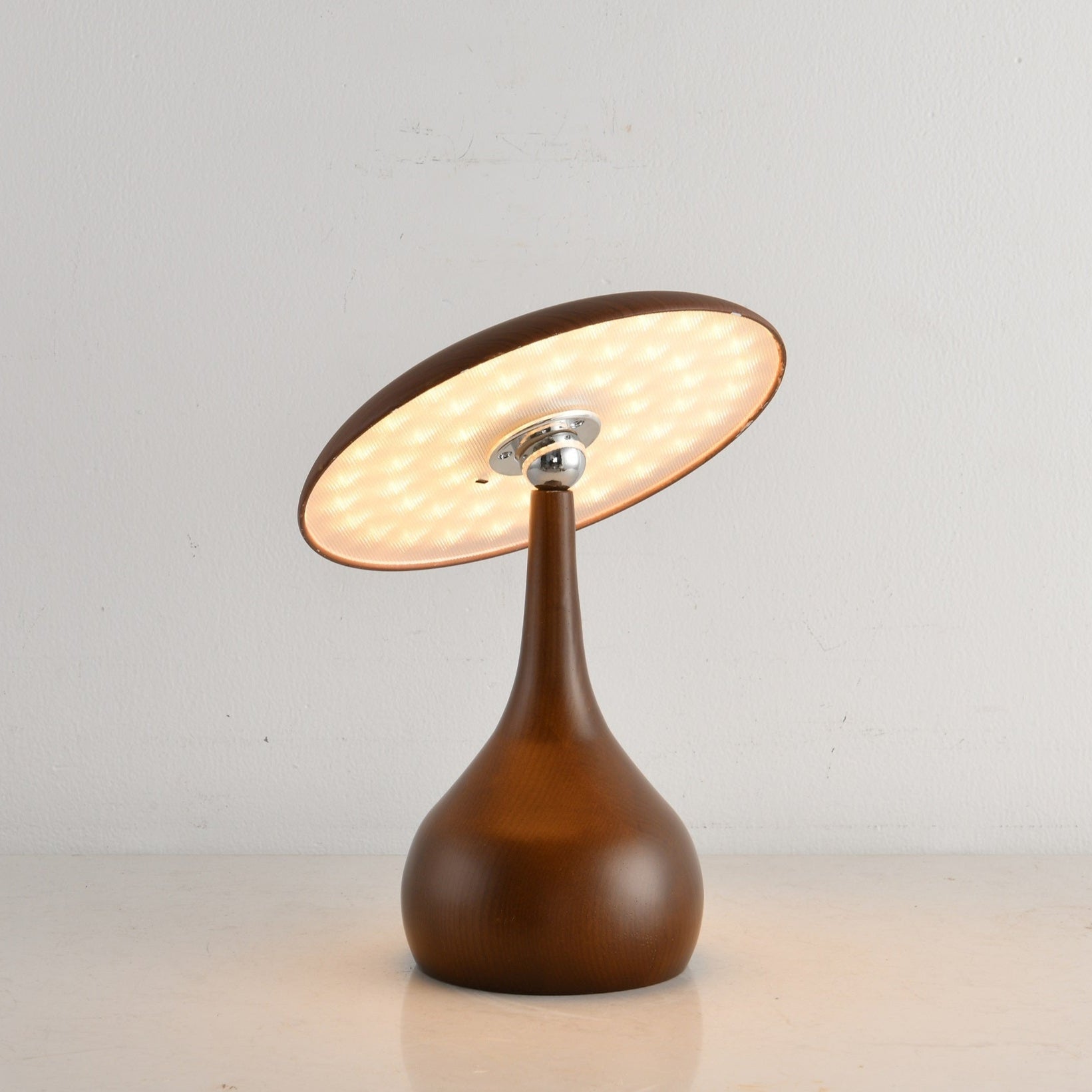 Orbis Vintage Wood Table Lamp