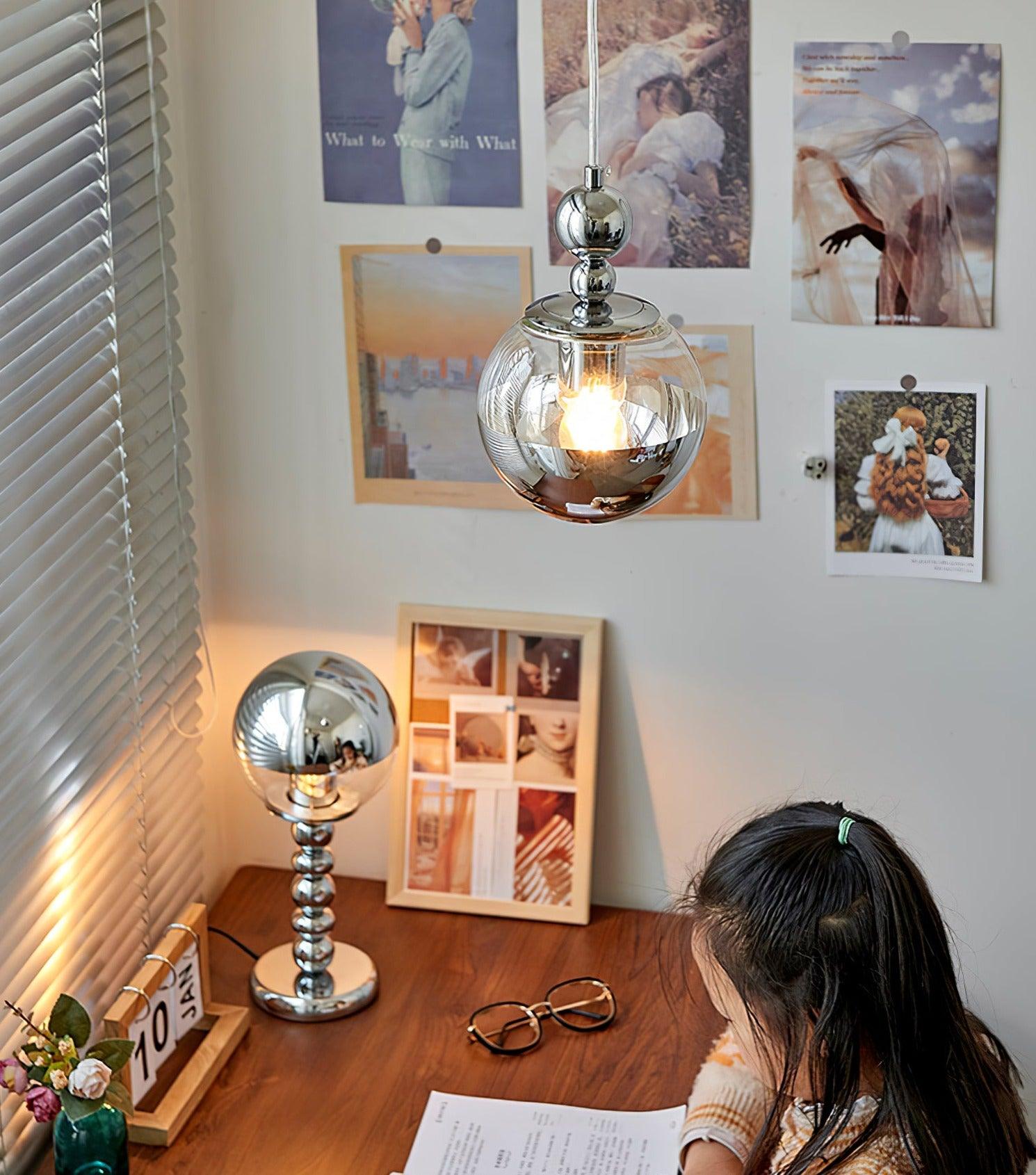 Zanorir Modern Minimalist Art Mirrorball Glass Pendant Light