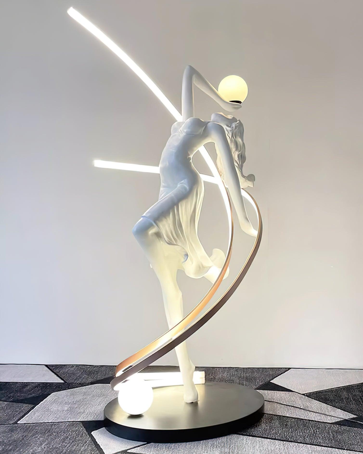 Mirorelia Floor Lamp Goddess Statue Elegant