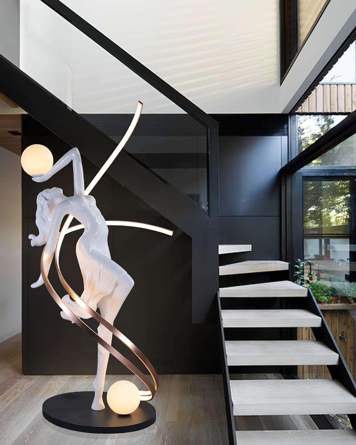 Mirorelia Floor Lamp Goddess Statue Elegant