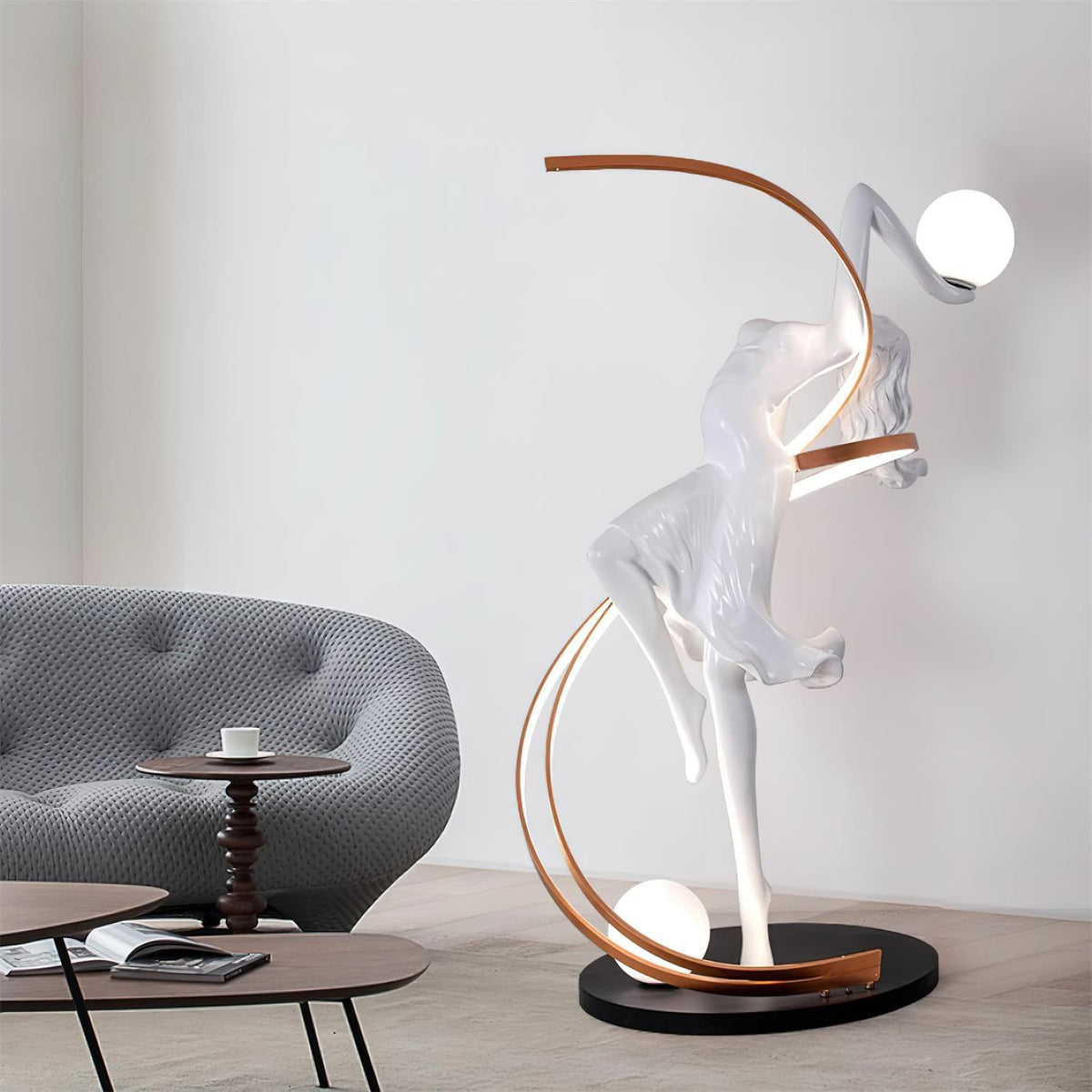 Mirorelia Floor Lamp Goddess Statue Elegant