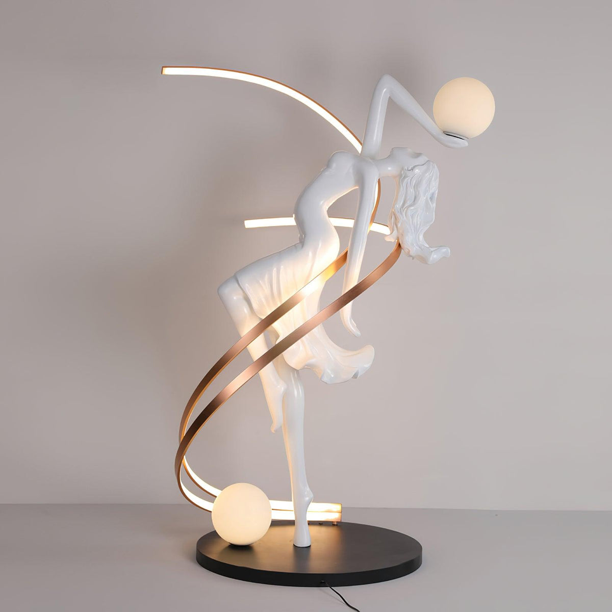 Mirorelia Floor Lamp Goddess Statue Elegant