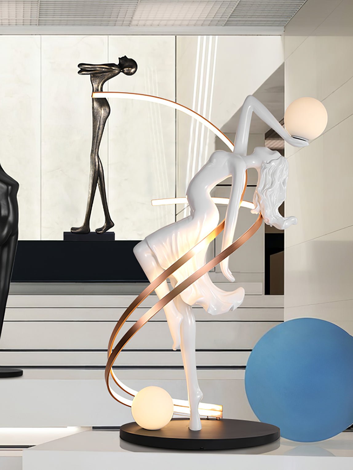 Mirorelia Floor Lamp Goddess Statue Elegant