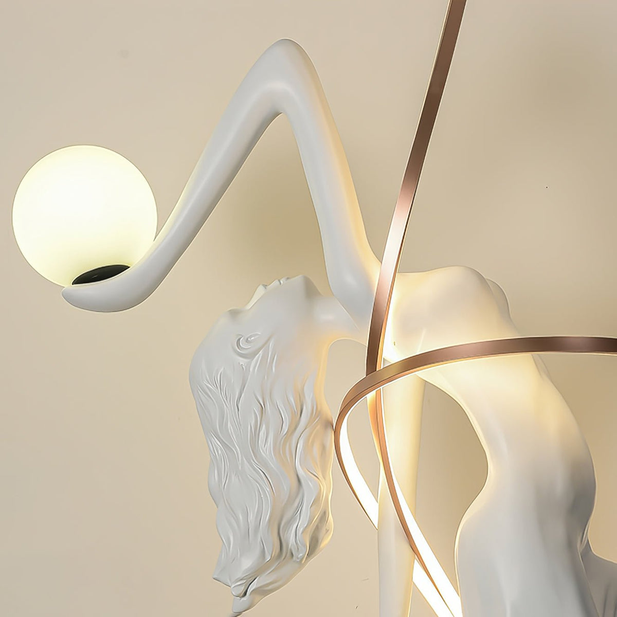 Mirorelia Floor Lamp Goddess Statue Elegant