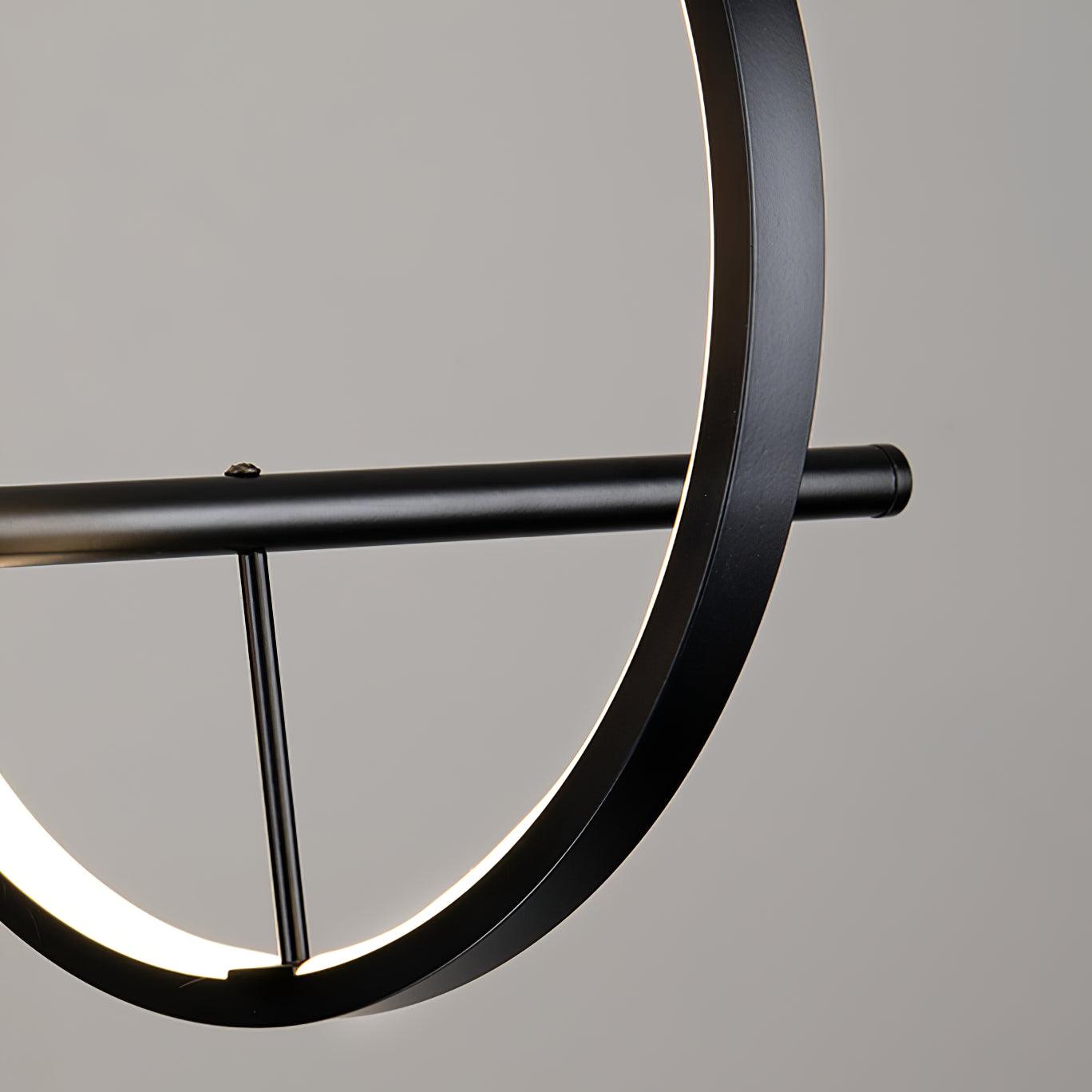 Edvane Chandelier Glass Bubble Nordic Black LED