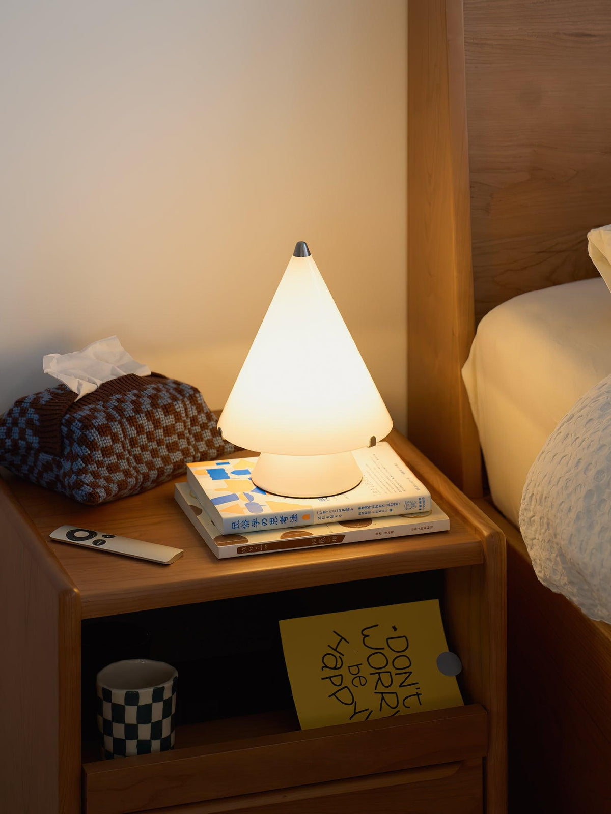 Lrtvin Minimalist Glass Table Lamp