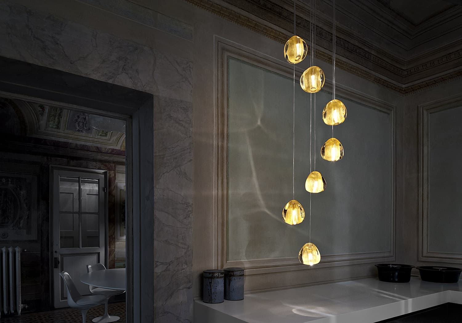 Gevlin Postmodern Luxury Cherry Crystal Pendant Lamp