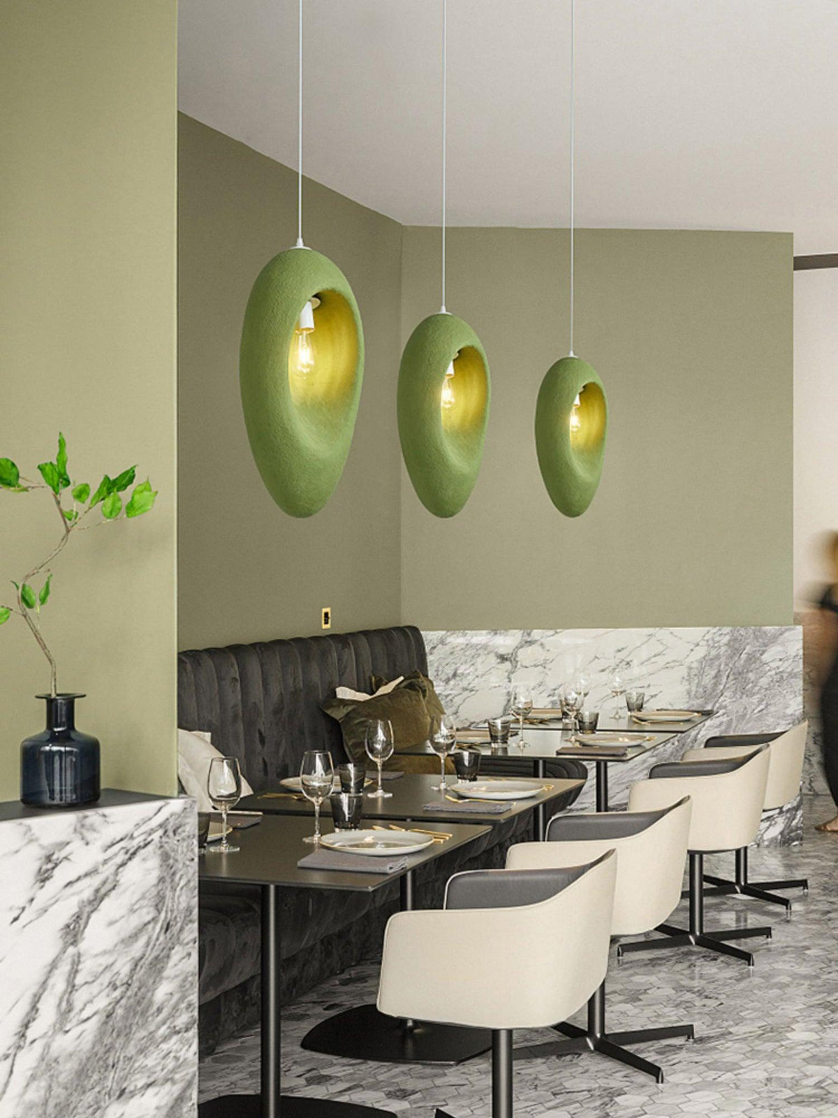 Ulrinara Modern Minimalist Plastic Pendant Light