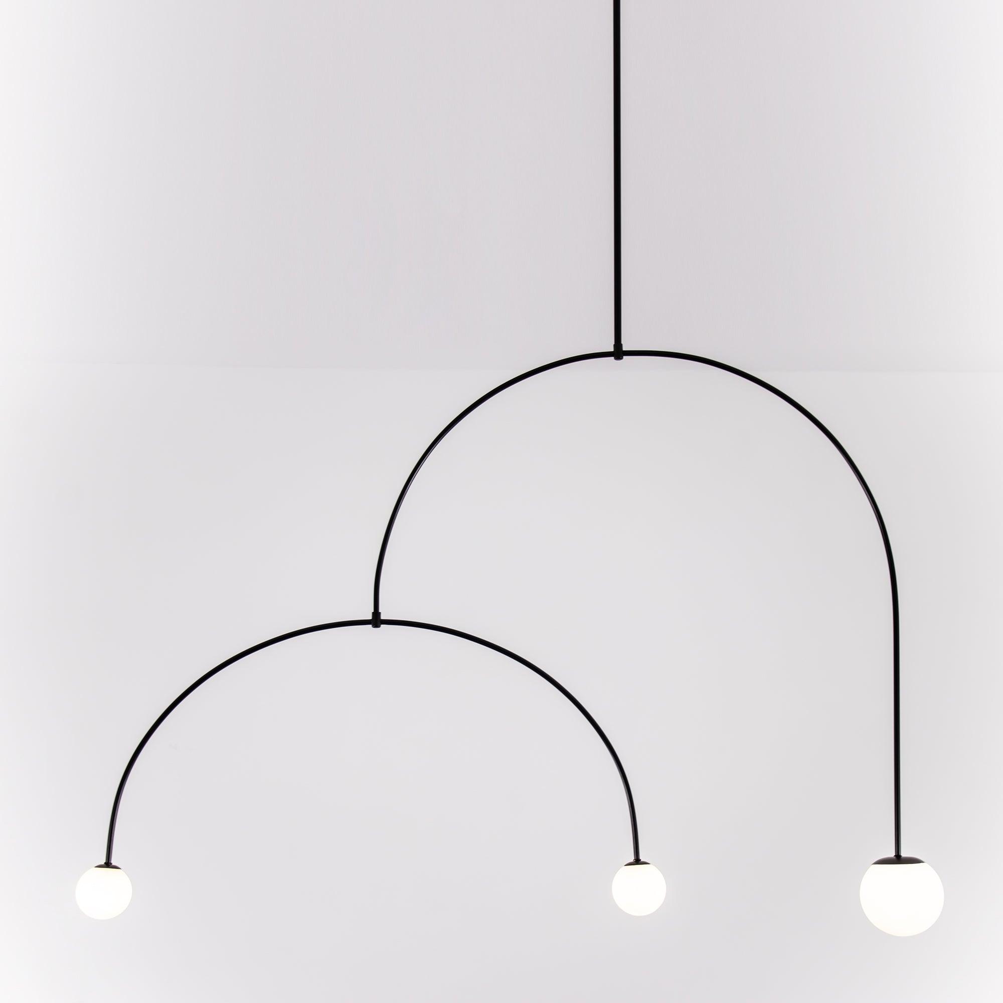 Viraiseon Chandelier Mobile Black Minimalist