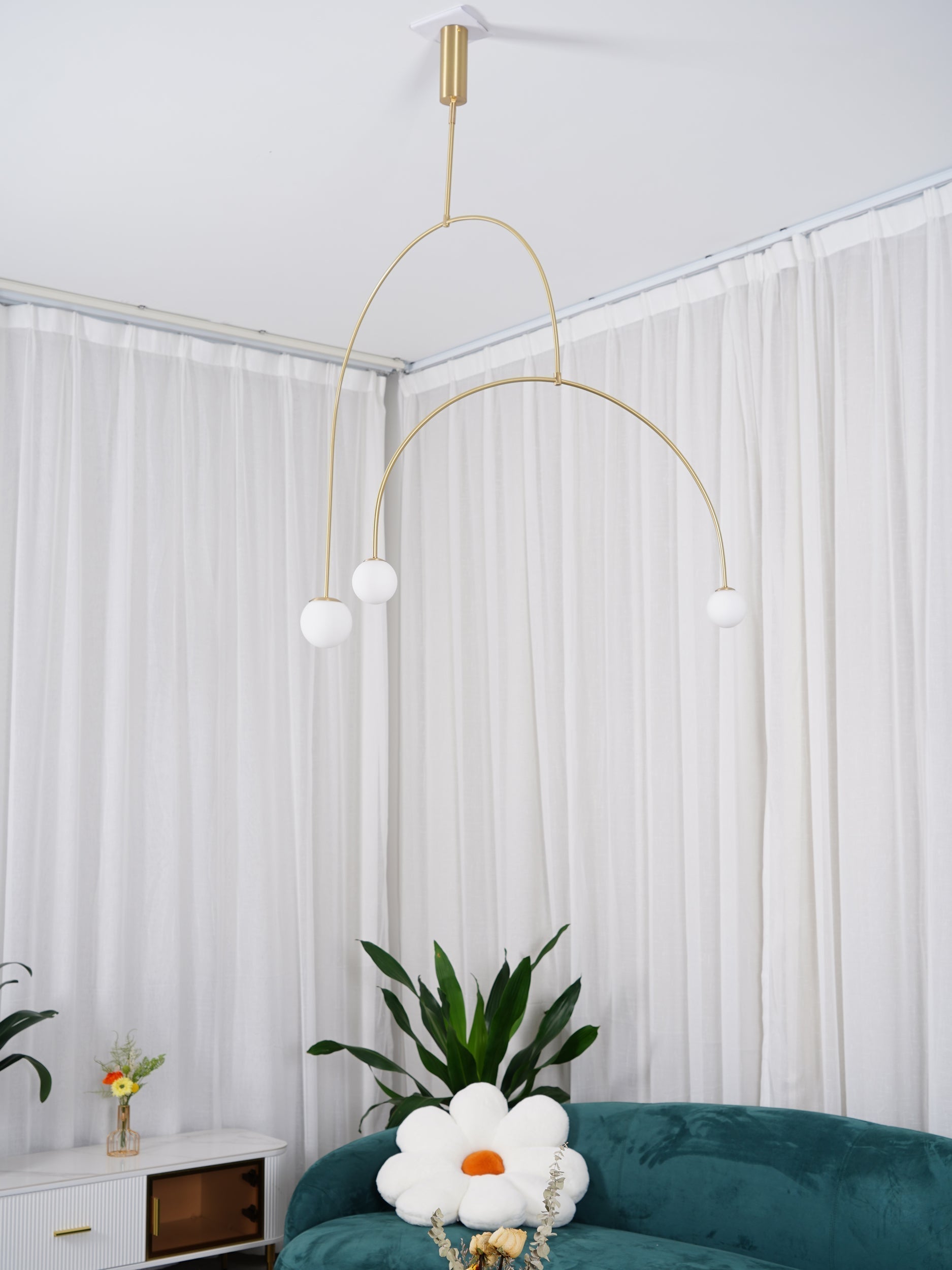 Viraiseon Chandelier Mobile Black Minimalist