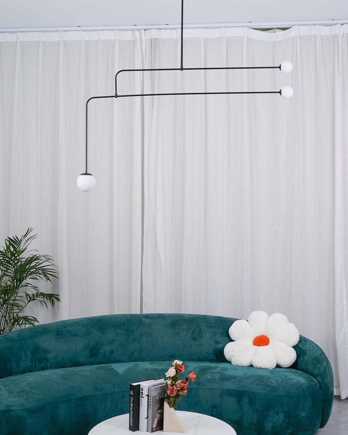 Viraiseon Chandelier Mobile Black Minimalist