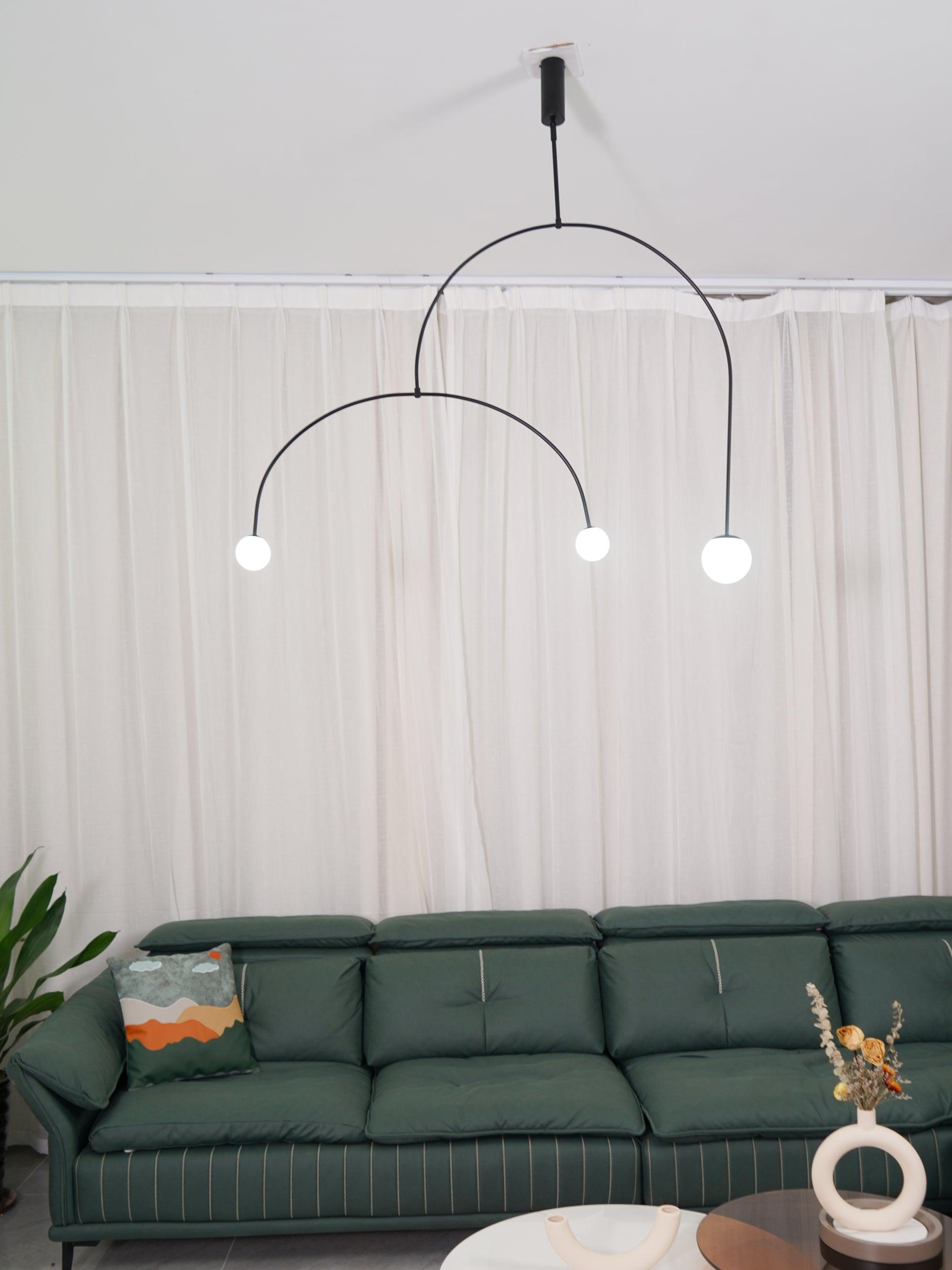 Viraiseon Chandelier Mobile Black Minimalist