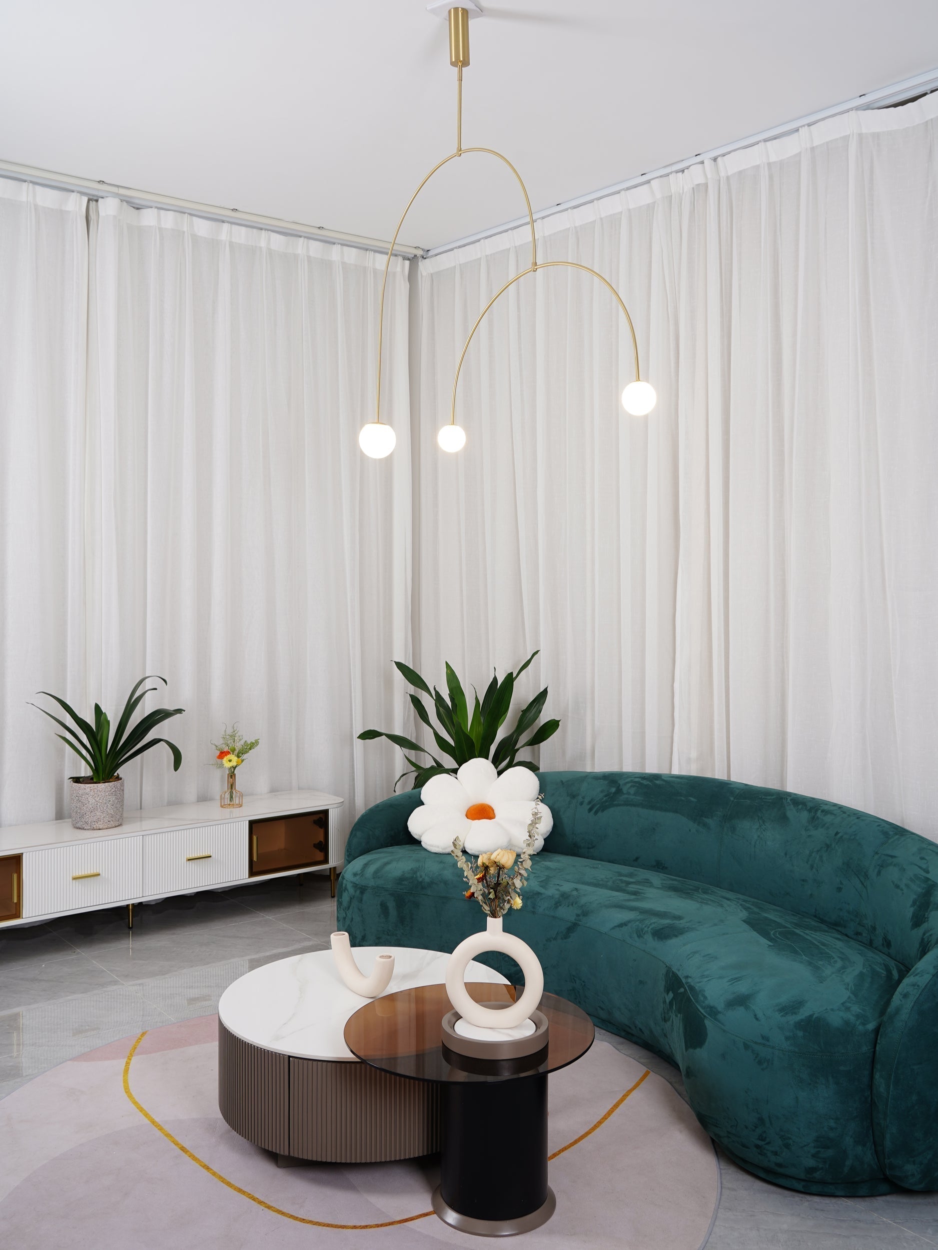 Viraiseon Chandelier Mobile Black Minimalist