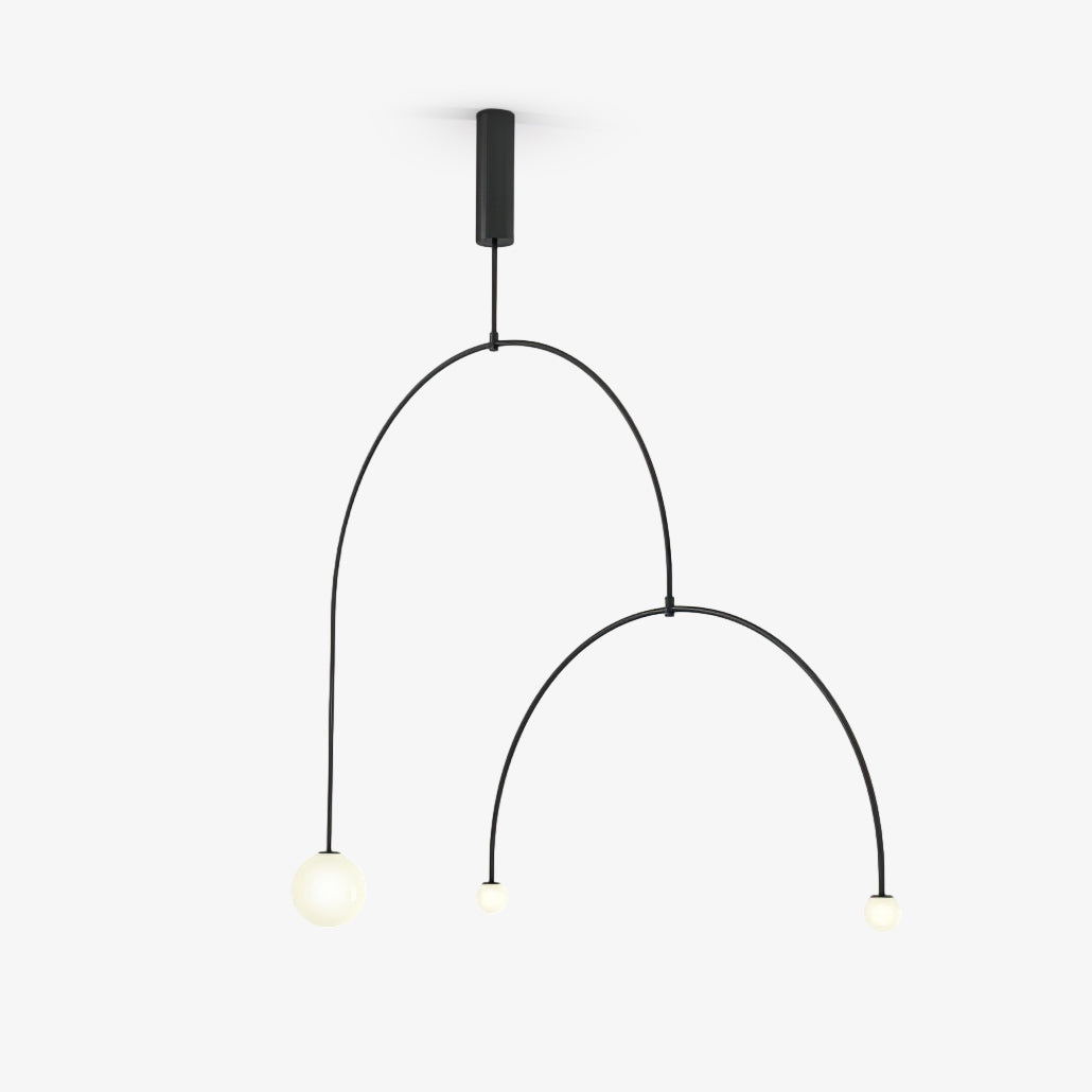 Viraiseon Chandelier Mobile Black Minimalist