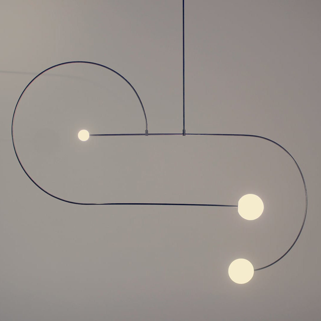 Viraiseon Chandelier Mobile Black Minimalist