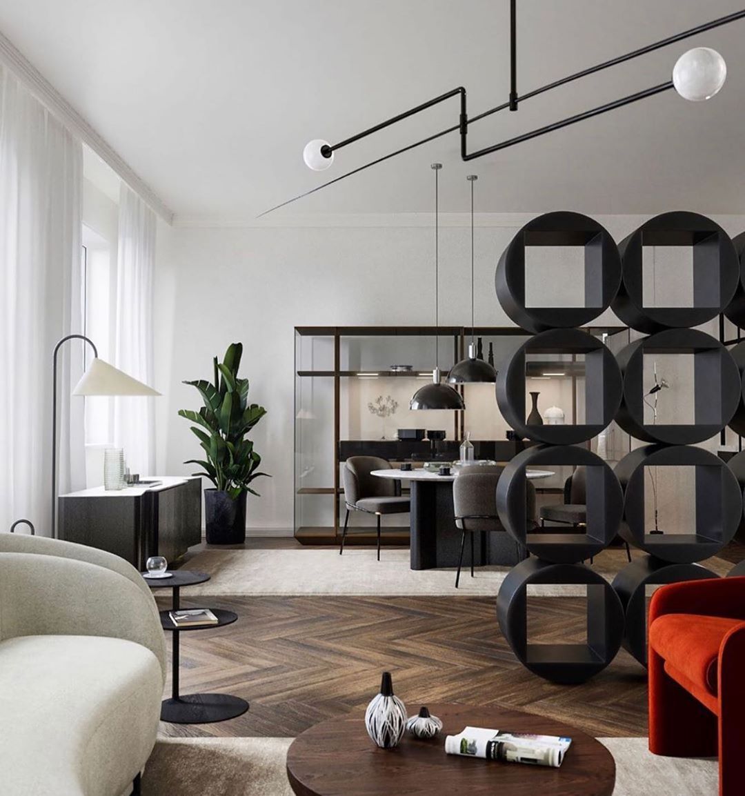 Viraiseon Chandelier Mobile Black Minimalist
