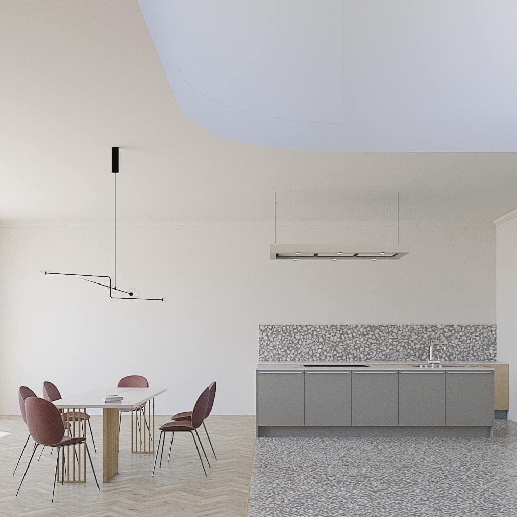 Viraiseon Chandelier Mobile Black Minimalist