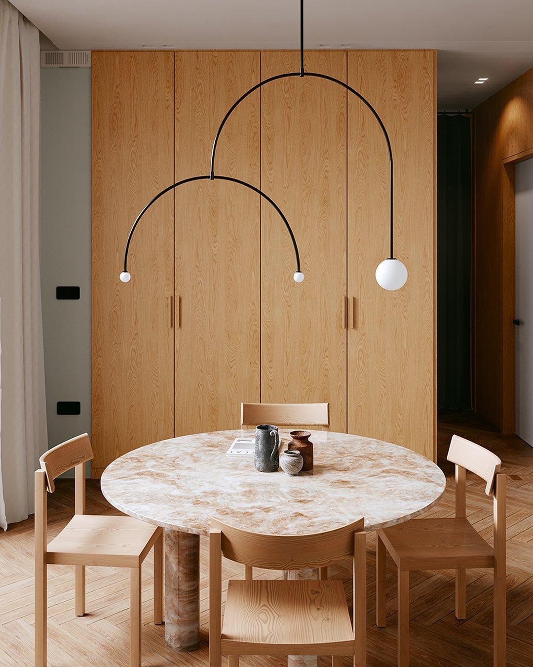 Viraiseon Chandelier Mobile Black Minimalist