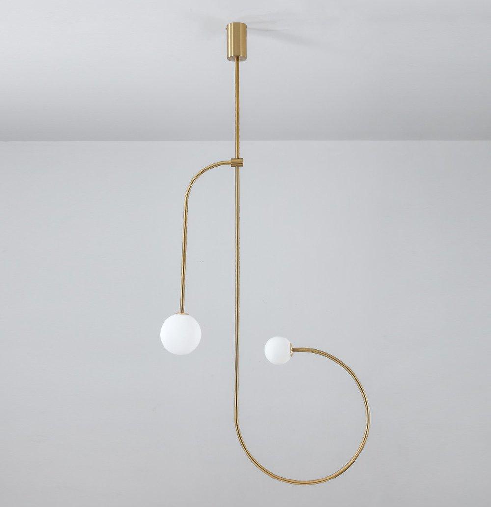 Viraiseon Chandelier Mobile Black Minimalist