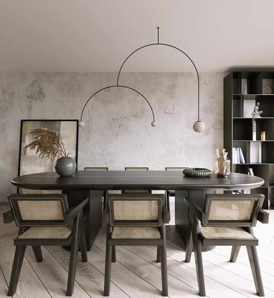 Viraiseon Chandelier Mobile Black Minimalist