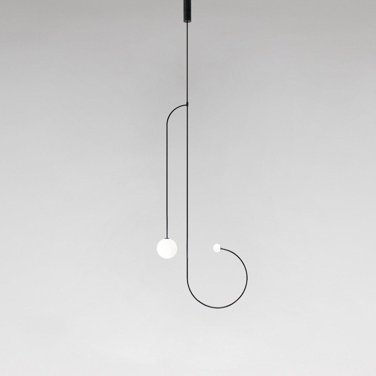 Viraiseon Chandelier Mobile Black Minimalist