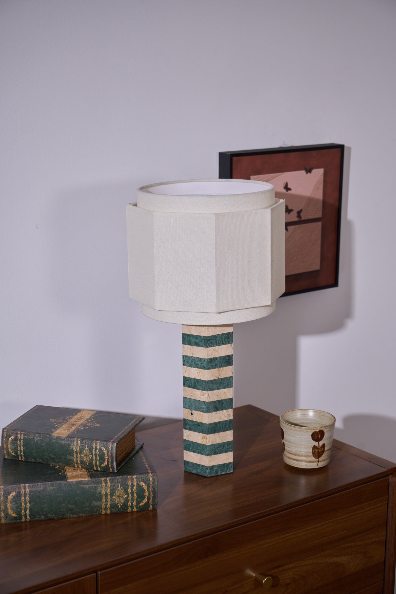Stripes Fabric Table Lamp