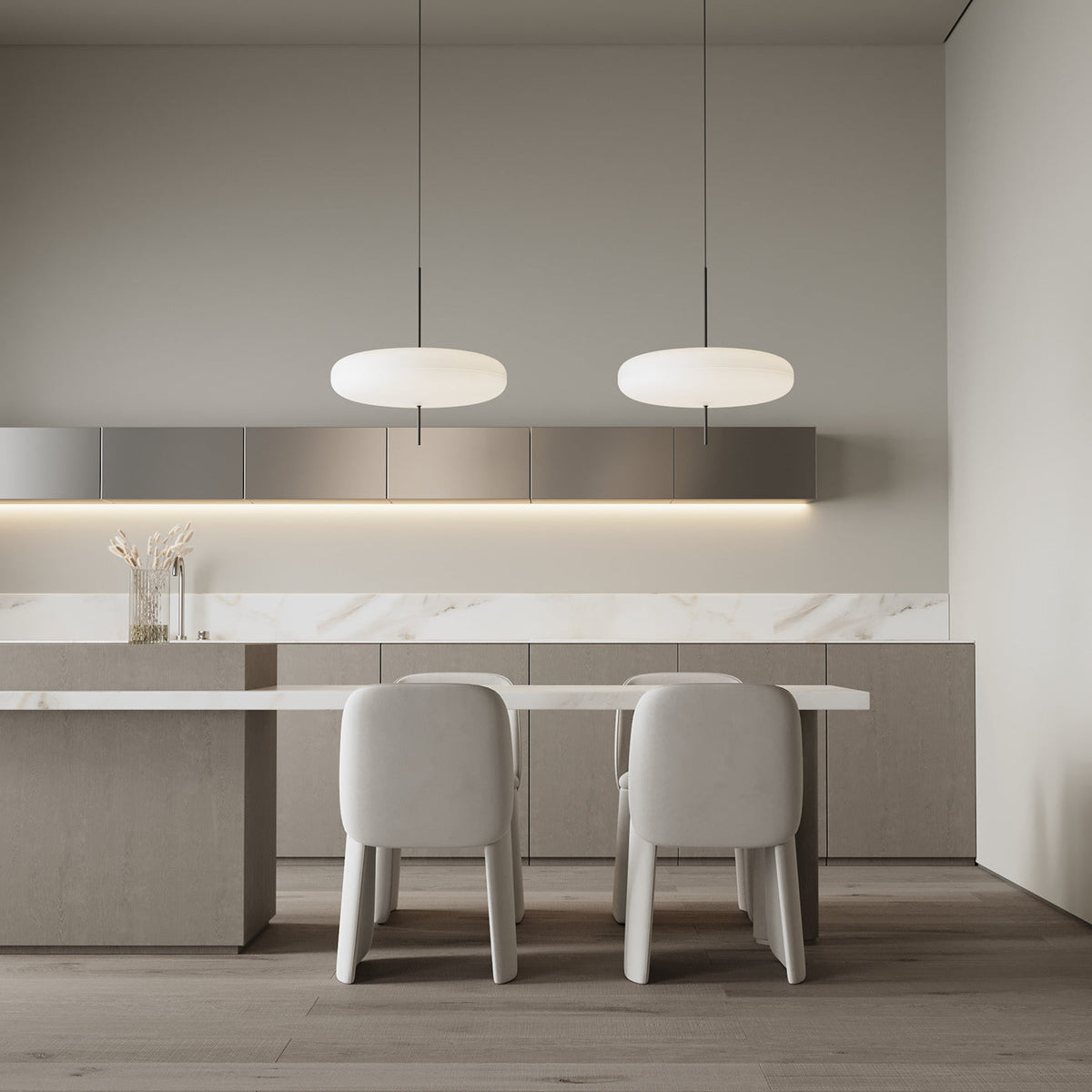 Rivaniella Pendant Lamp Joined Black-Painted for Living Room