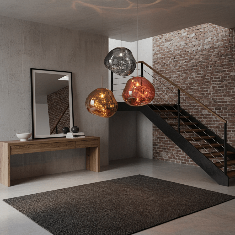 Roseview Travertine Pendant Light