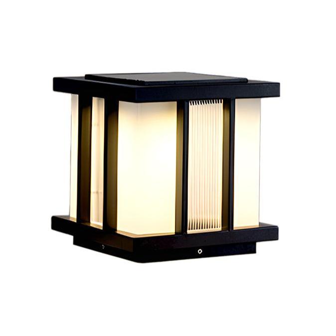 Rild Modern Cube Glass Solar Outdoor Light
