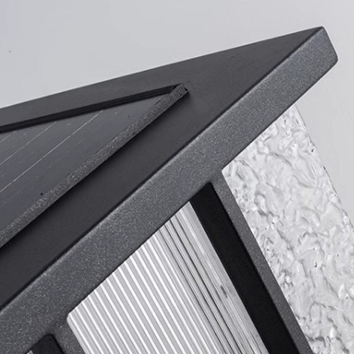 Rild Modern Cube Glass Solar Outdoor Light