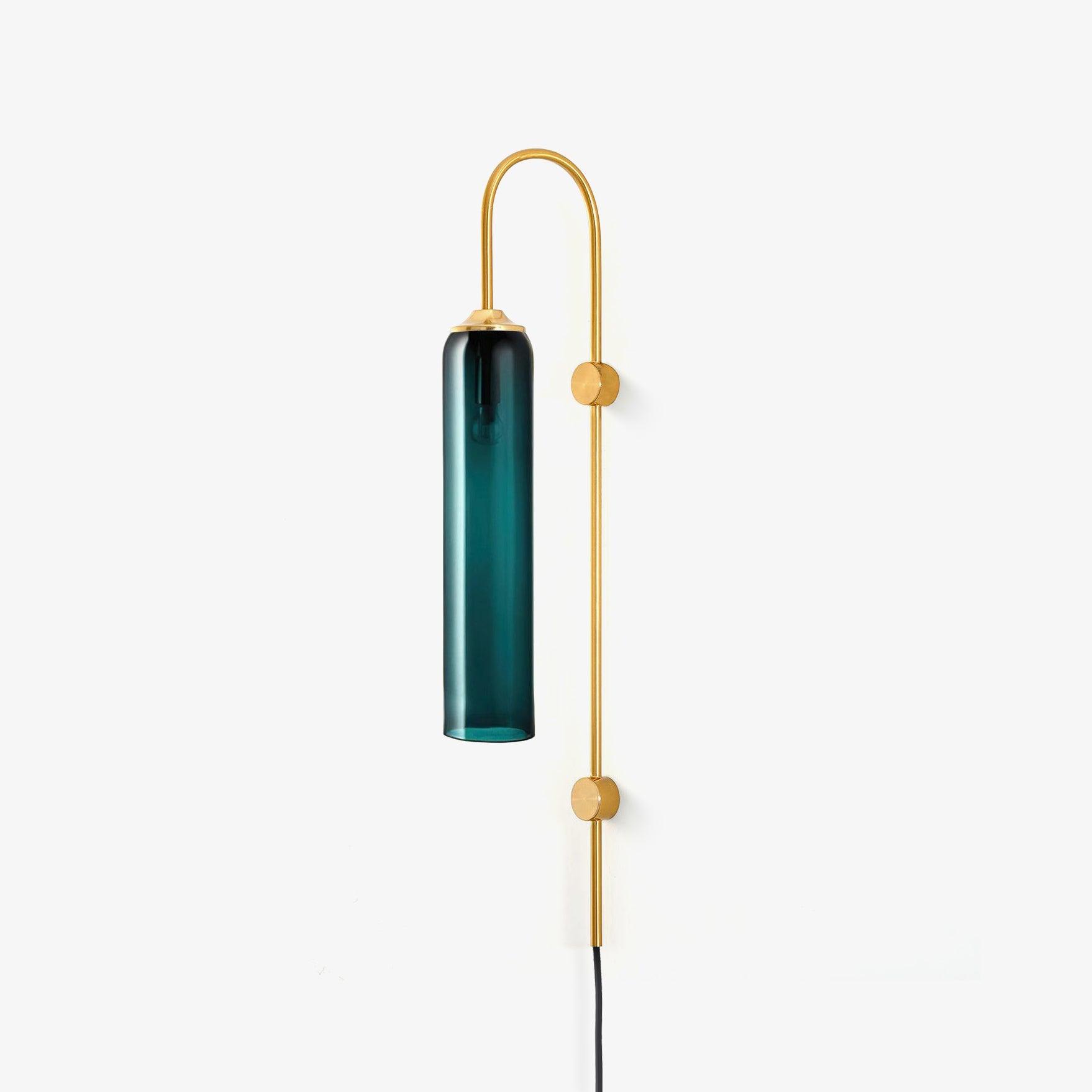 Conrad Modern Glass Plug-In Wall Lamp