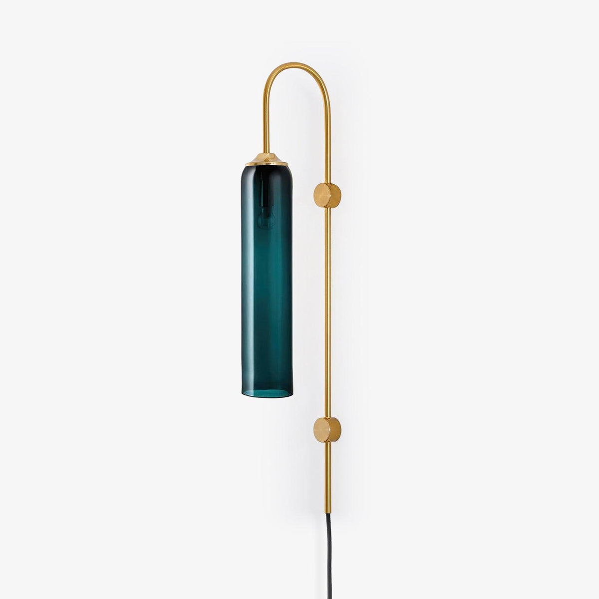 Conrad Modern Glass Plug-In Wall Lamp