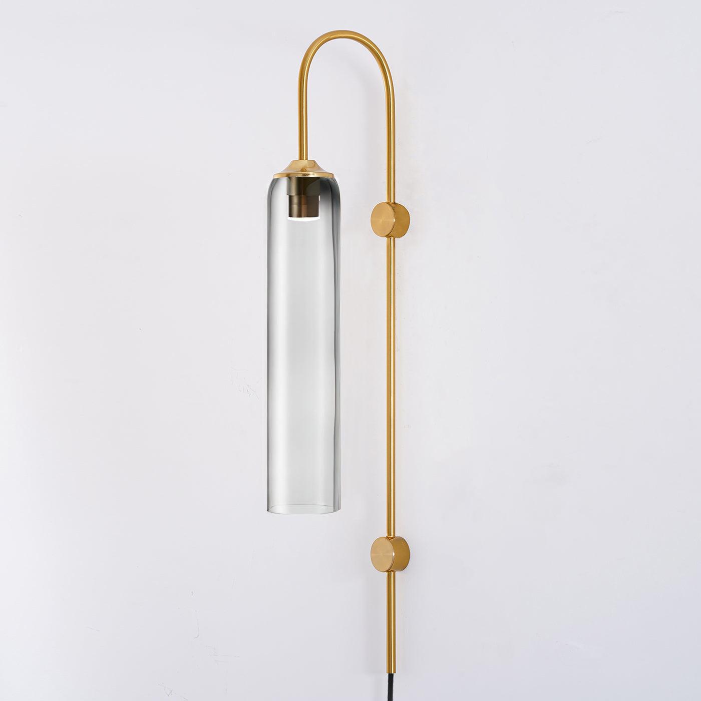 Conrad Modern Glass Plug-In Wall Lamp