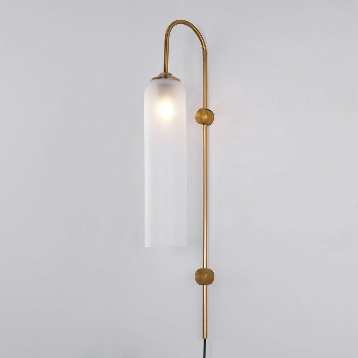 Conrad Modern Glass Plug-In Wall Lamp