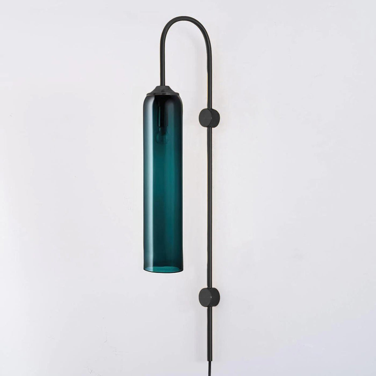 Conrad Modern Glass Plug-In Wall Lamp
