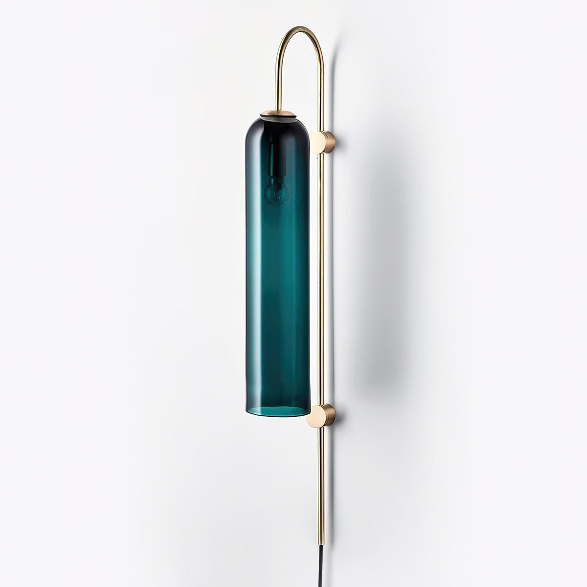 Conrad Modern Glass Plug-In Wall Lamp