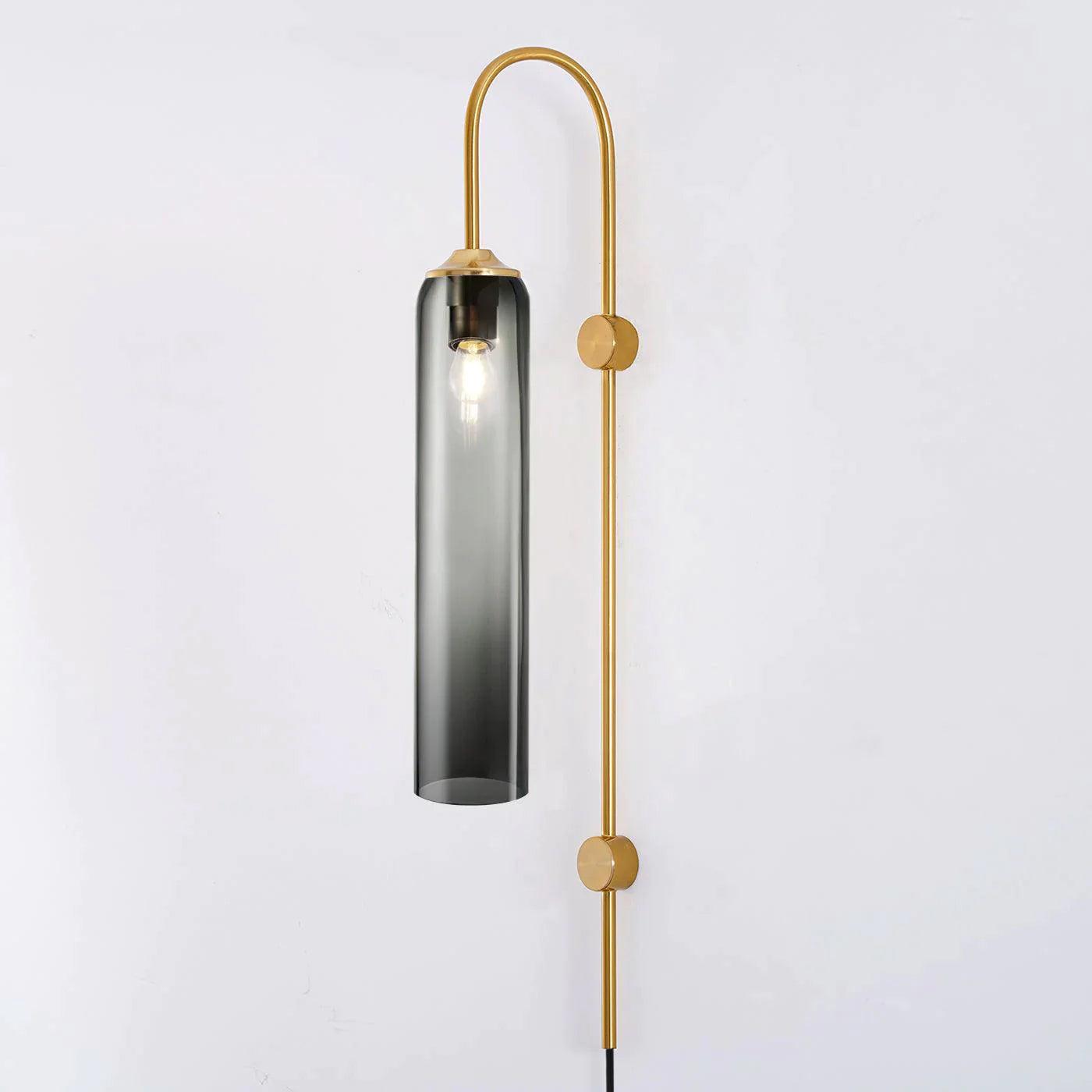 Conrad Modern Glass Plug-In Wall Lamp