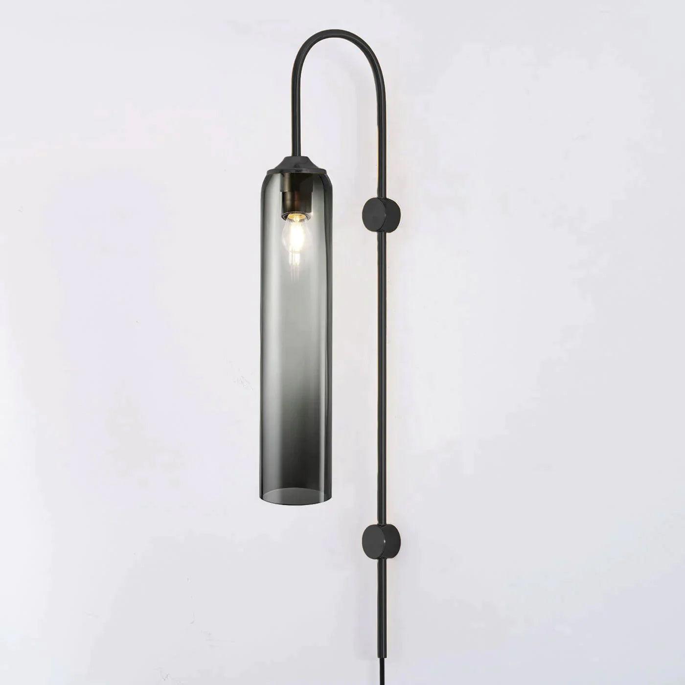 Conrad Modern Glass Plug-In Wall Lamp