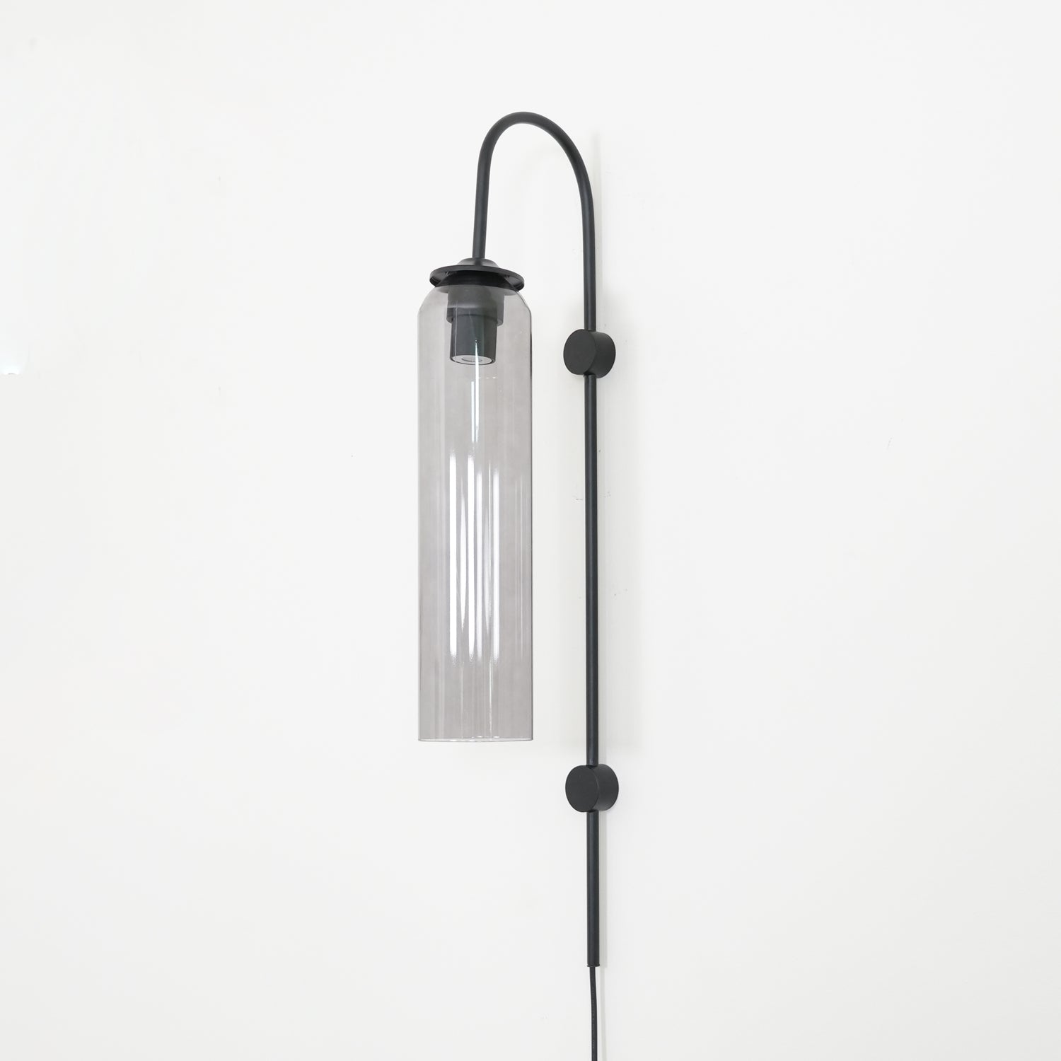 Conrad Modern Glass Plug-In Wall Lamp