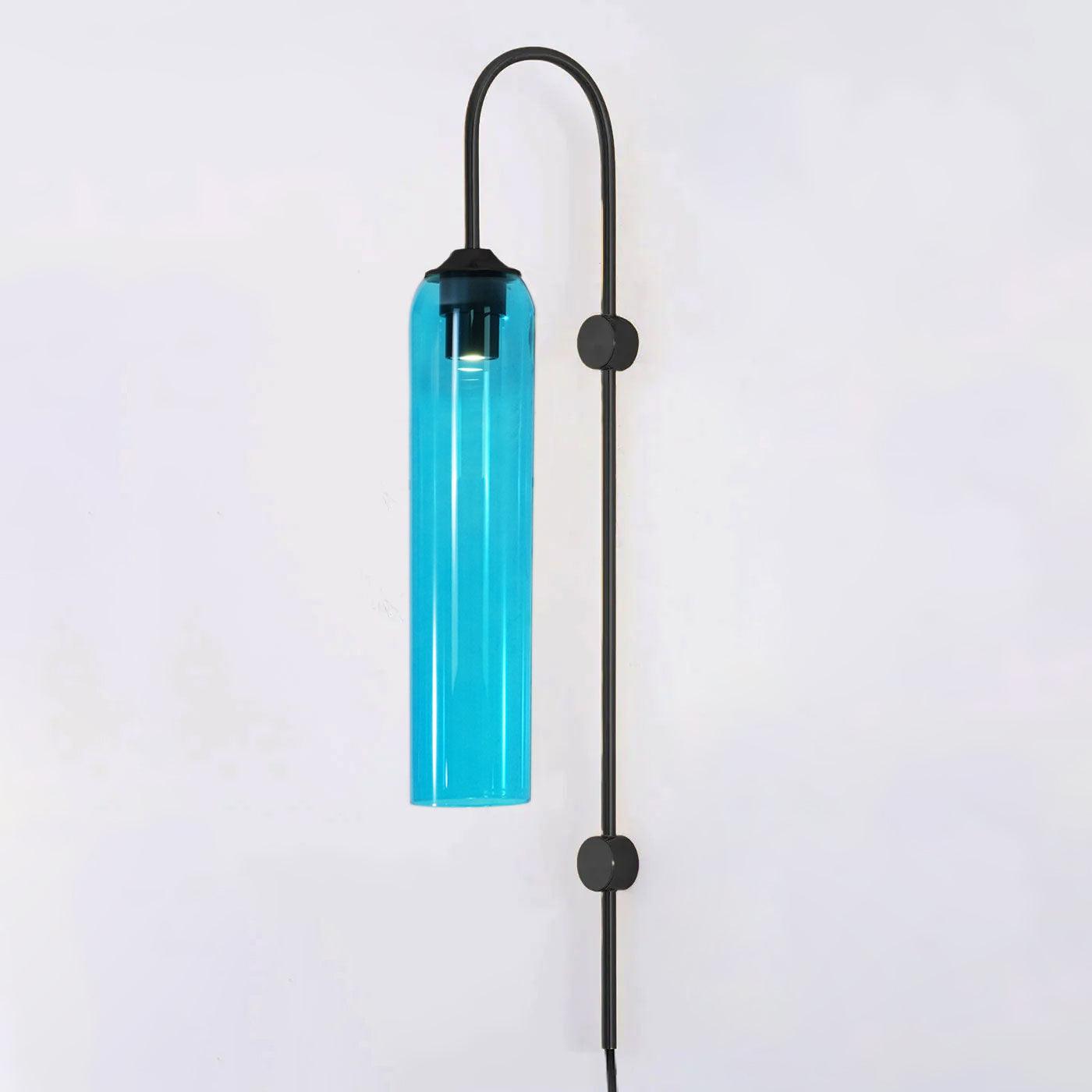 Conrad Modern Glass Plug-In Wall Lamp