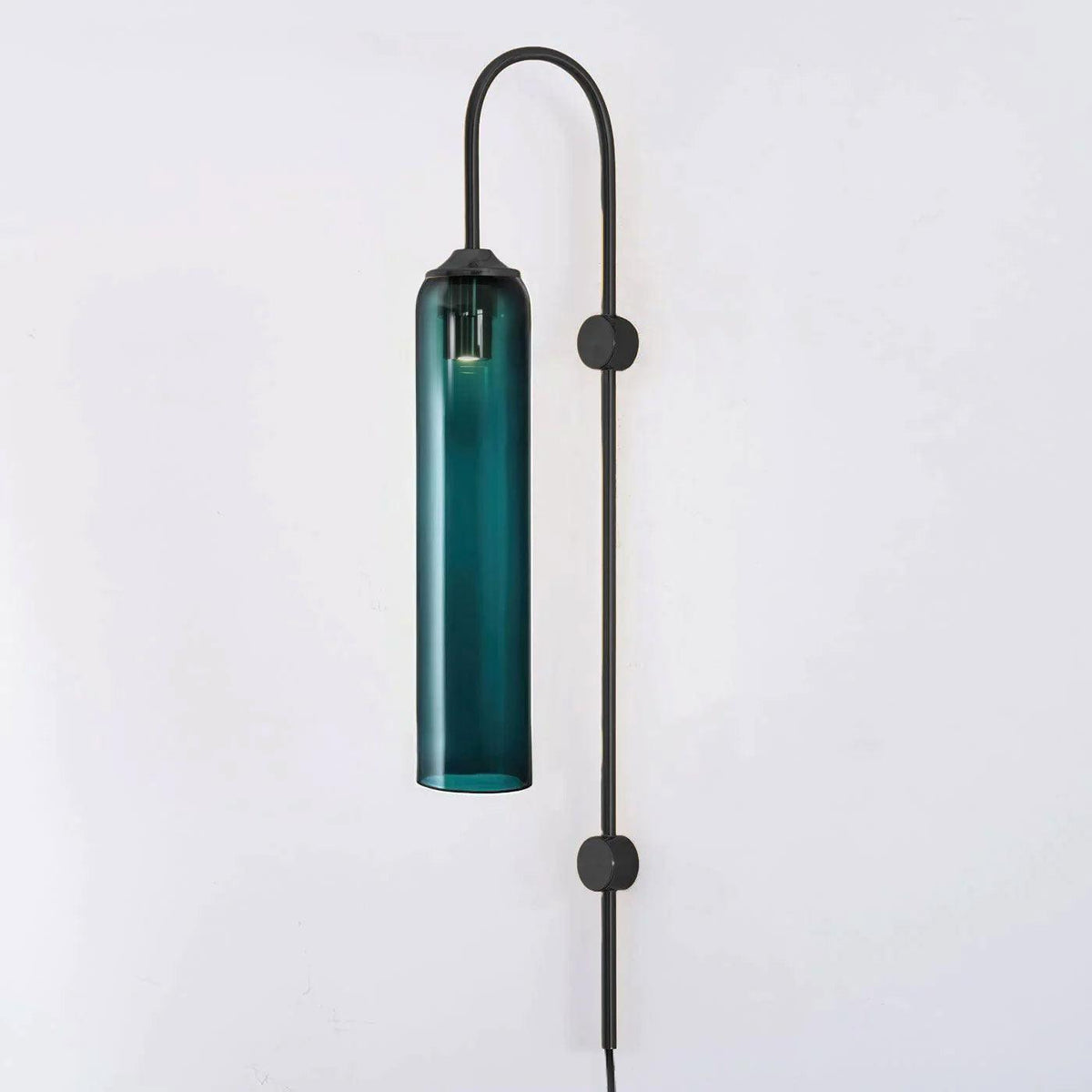 Conrad Modern Glass Plug-In Wall Lamp