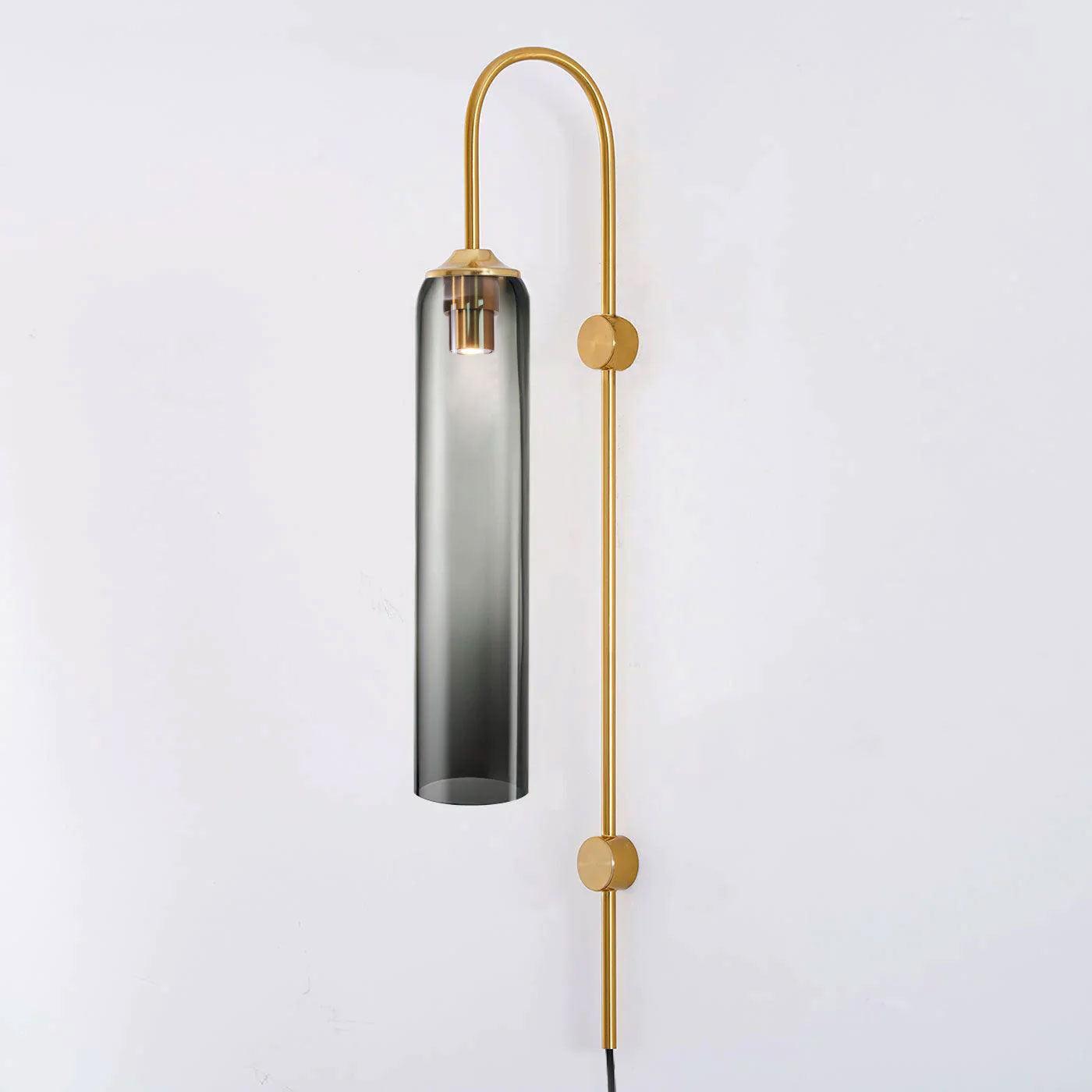 Conrad Modern Glass Plug-In Wall Lamp