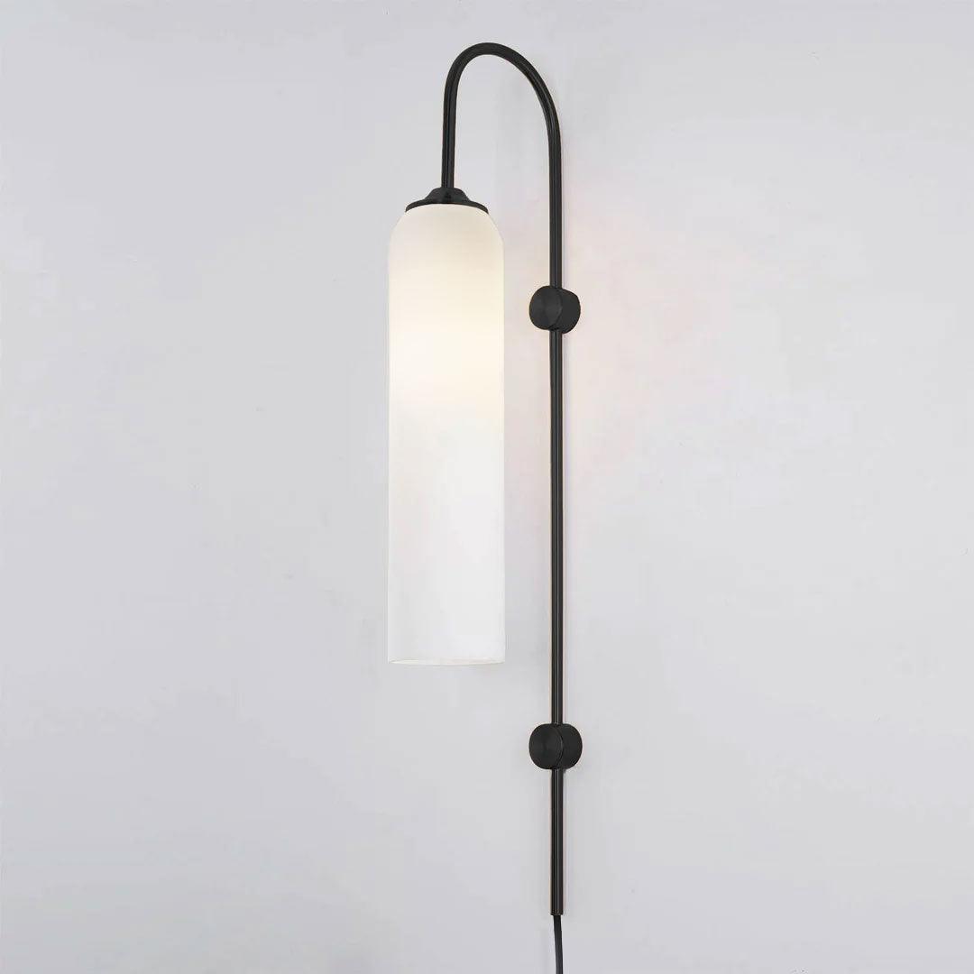 Conrad Modern Glass Plug-In Wall Lamp