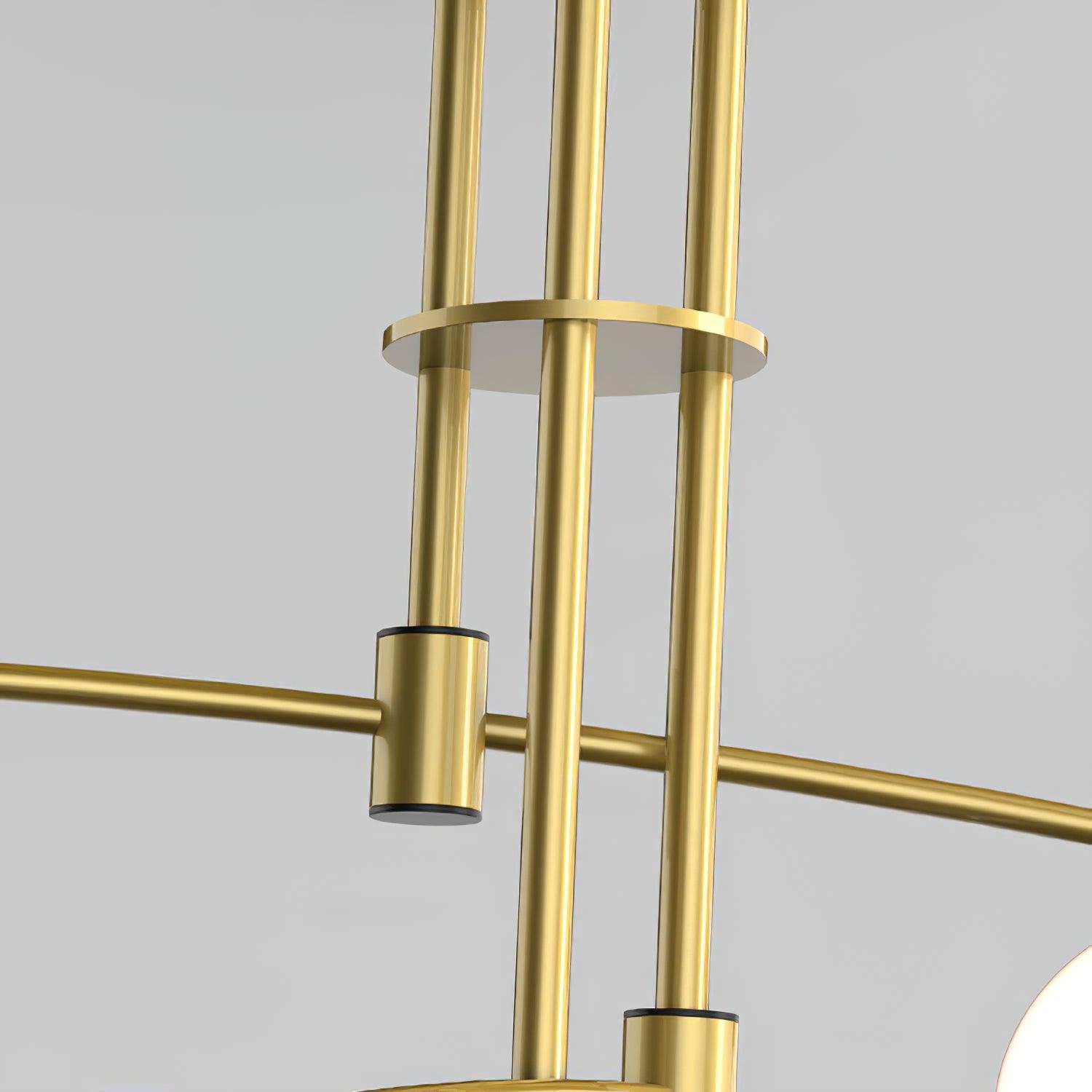 Lustra Chandelier Long Arm Modern 6-Light - Neutral Decor