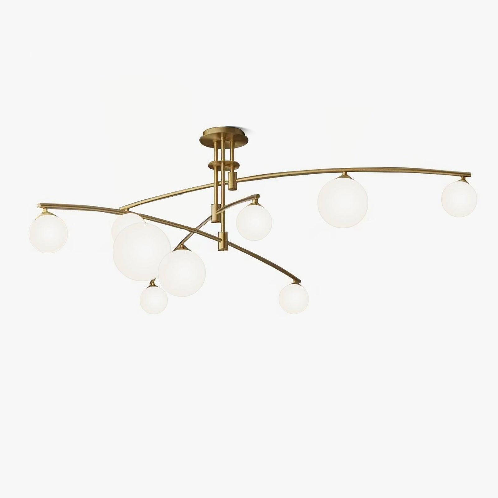Lustra Chandelier Long Arm Modern 6-Light - Neutral Decor