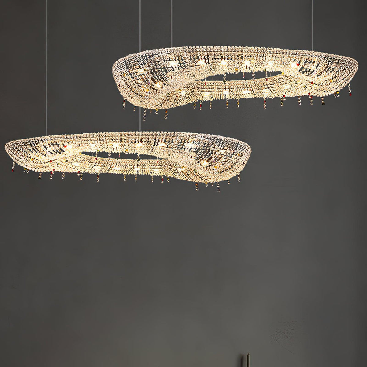 Bior Embellished Crystal Pendant Light