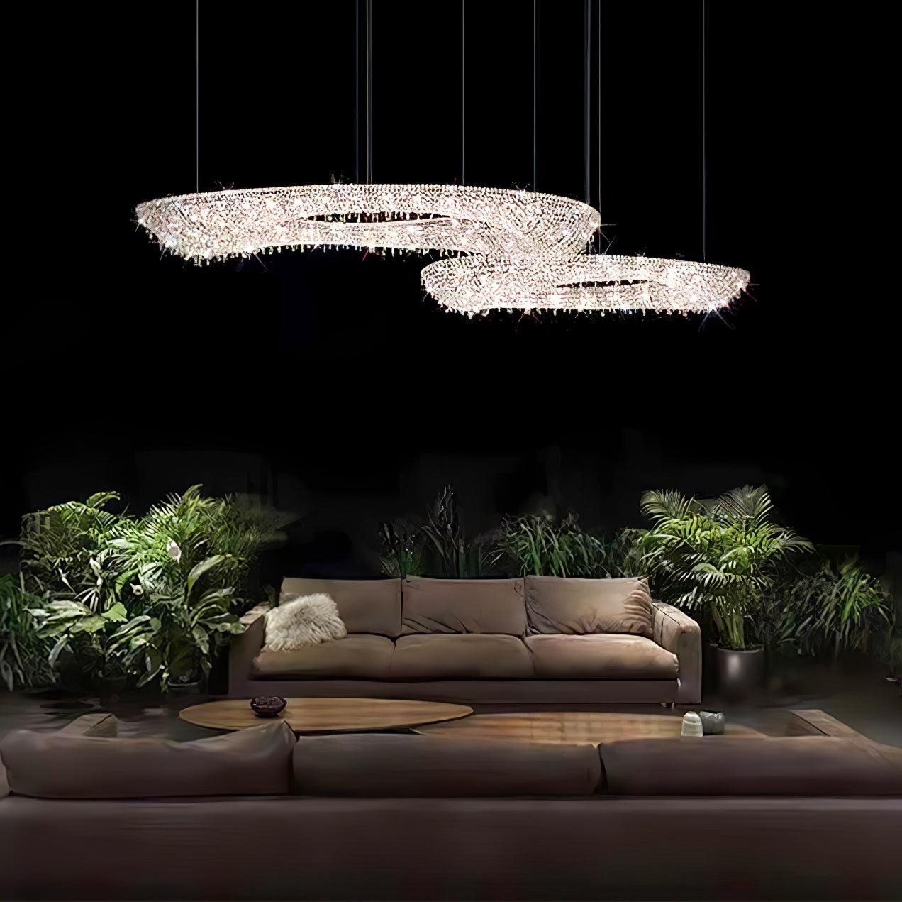 Bior Embellished Crystal Pendant Light