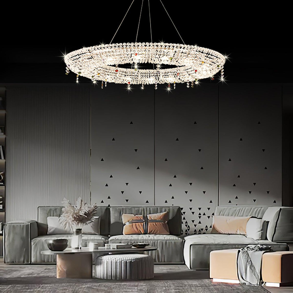 Bior Embellished Crystal Pendant Light