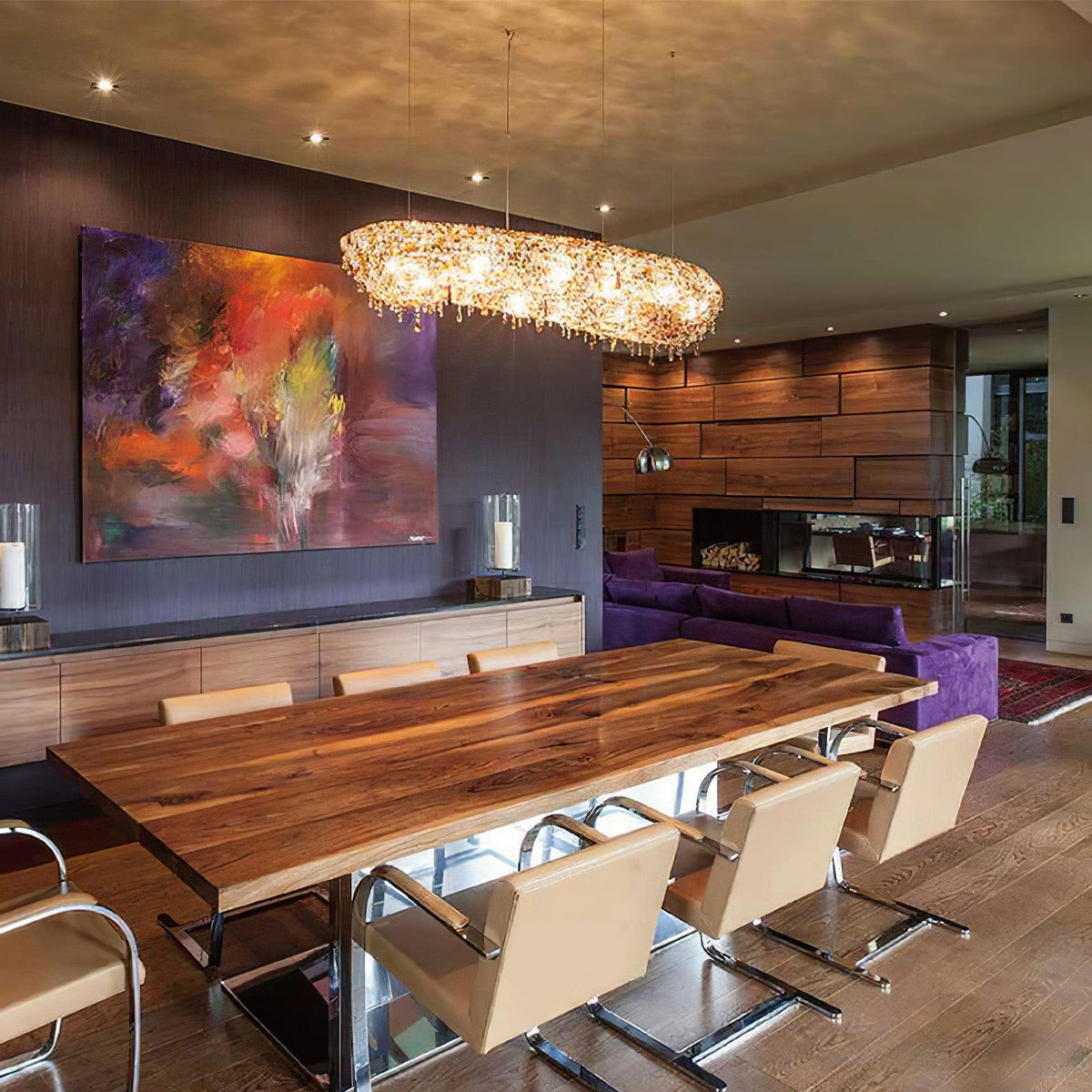 Bior Embellished Crystal Pendant Light